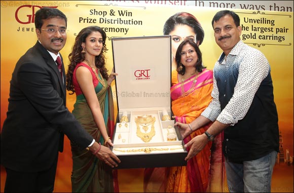 Crowd Fascinated by the Ravishing Nayantara at GRT Jewellers