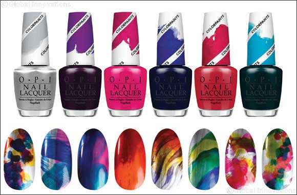 Nail color innovation makes a playdate with color with New Colorpaints Blendable Nail Lacquer by OPI.