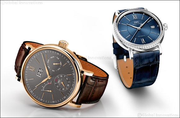 Portofino Hand-Wound Day & Date brilliantly combines technical expertise with timeless appeal