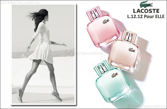 Eau de Lacoste L.12.12 Pour ELLE an iconic Lacoste garment inspires a trio of free-thinking fragrances