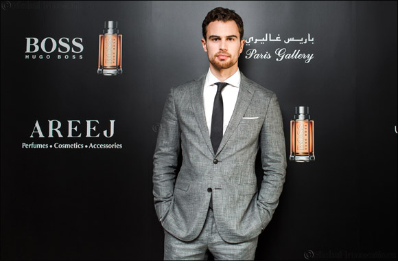 Theo James the new face of BOSS THE SCENT makes private appearance in Dubai