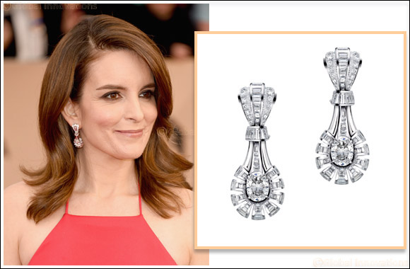 Tina Fey Wears Mouawad at 2016 SAG Awards