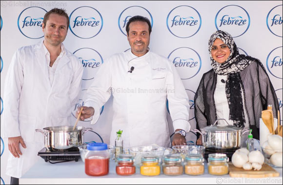 Hatoon Kadi and Chef Osama El-Sayed take on the Febreze Glass House Challenge to fight off the regions toughest household odours