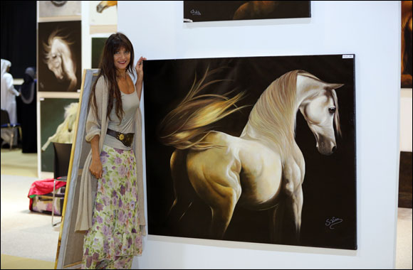 International artists present their finest horse-themed pieces at Dubai International Horse Fair Art Gallery