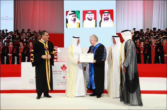 His Excellency Sheikh Nahyan presides over Canadian University Dubai 10th anniversary convocation