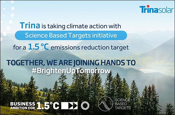 Trina Solar Joins SBTi Initiative, Underling Its Support for 1.5°C Emissions Reduction Target