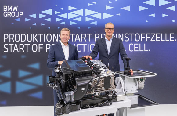 BMW Group Commences In-House Production of Fuel Cells for BMW iX5 Hydrogen in Munich.