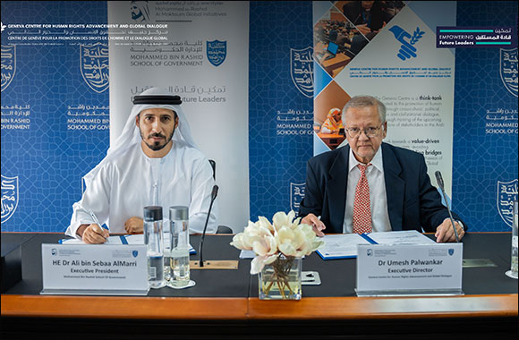 MBRSG Signs MoU with the Geneva Centre for Human Rights Advancement and Global Dialogue