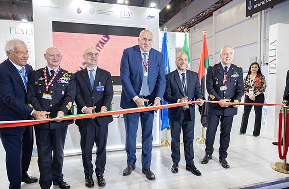 Italian Defense Minister Officiates The  Italian Trade Agency Pavilion at Dubai Airshow 2023