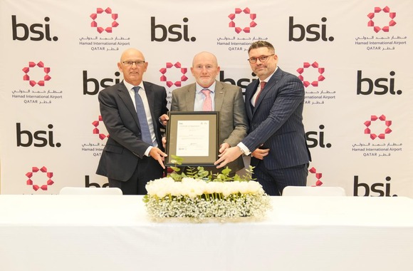 Hamad International Airport achieves ISO 45001:2018 Occupational Health & Safety Management System Certification by BSI