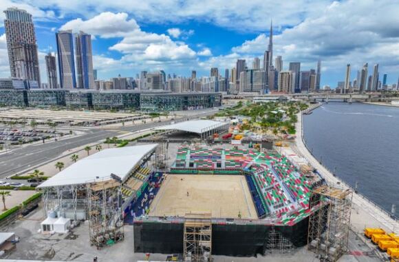 H.E. Saeed Hareb welcomes Participating National Teams & Fans of the FIFA Beach Soccer World Cup