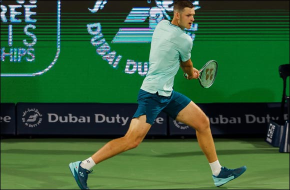 MURRAY SURVIVES SHAPOVALOV SCARE TO REACH LAST 16 AT DUBAI DUTY FREE TENNIS CHAMPIONSHIPS