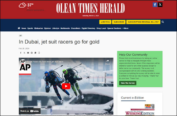 Dubai Jet-Suit race garners international attention