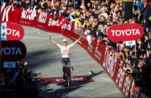 Big triumph for Pogačar at Strade Bianche