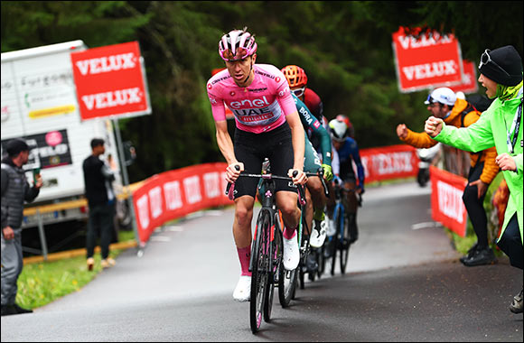 Pogačar second on Giro climb of Passo del Brocon