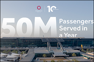 Hamad International Airport Commemorates Milestone of Serving Over 50 Million Passengers in A Year
