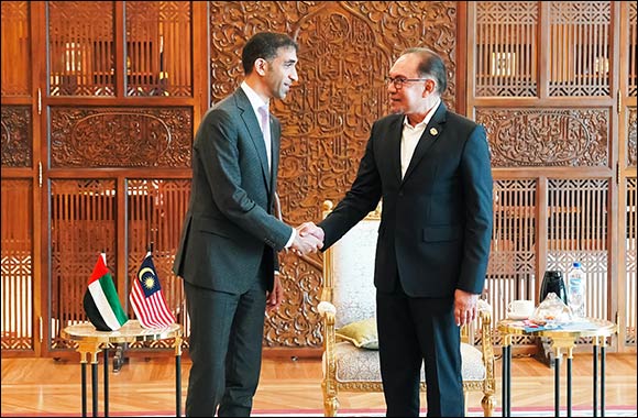 Malaysian PM Anwar Ibrahim received HE Al Zeyoudi as the UAE and Malaysia seek deeper trade and investment ties