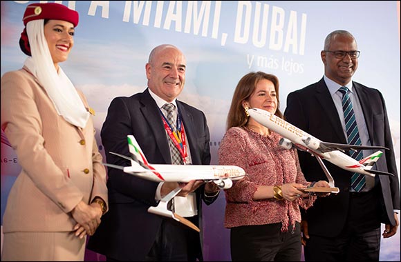 Emirates launches daily services to Bogotá via Miami