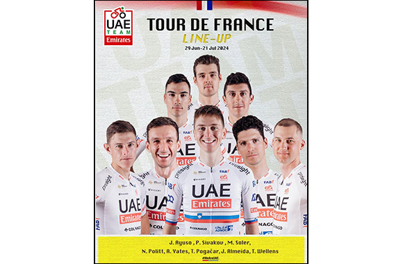 UAE Team Emirates confirm eight riders to take on Tour de France