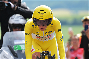 Pogačar retains yellow after 2nd place in time trial
