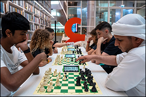In collaboration with UAE Chess Federation Mohammed Bin Rashid Library Hosts the First Blitz Chess T ...