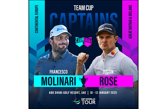 Francesco Molinari and Justin rose named as playing Captains for the 2025 Team Cup