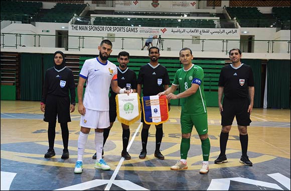 France, Saudi Arabia and Turkmenistan futsal teams in Dubai camp