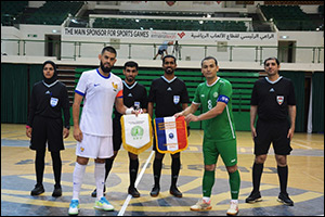 France, Saudi Arabia and Turkmenistan futsal teams in Dubai camp