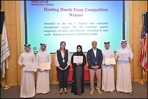 High school students win WCM-Q Healing Hands essay contest