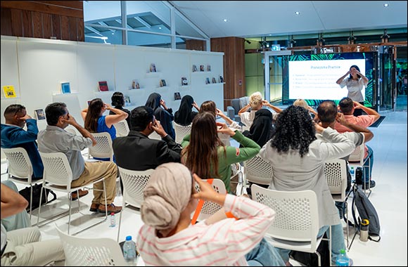 Mohammed bin Rashid Library Celebrates World Mental Health Day with an Inspiring Meditation Session.