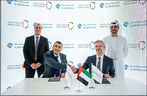 Emirates transport announces trials of pioneering off-grid electric vehicle solar charger in partnership with al ghandi auto at gitex global 2024