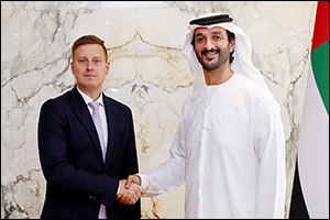 H.E. Bin Touq meets with his Estonian counterpart to discuss strengthening of economic cooperation b ...