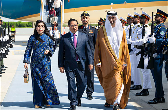 Prime Minister of Vietnam arrives in UAE, received by HE Al Zeyoudi