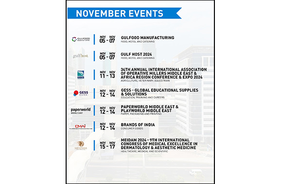 DWTC to Host an exciting Line-up of Conferences, Trade Shows and Exhibitions this November