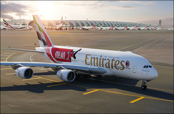 Emirates unveils bold A380 livery celebrating AC Milan's 125th anniversary