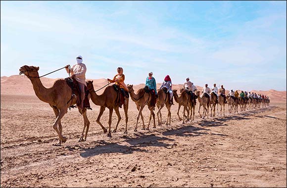 The 11th Camel Trek on Its Way Back to Dubai