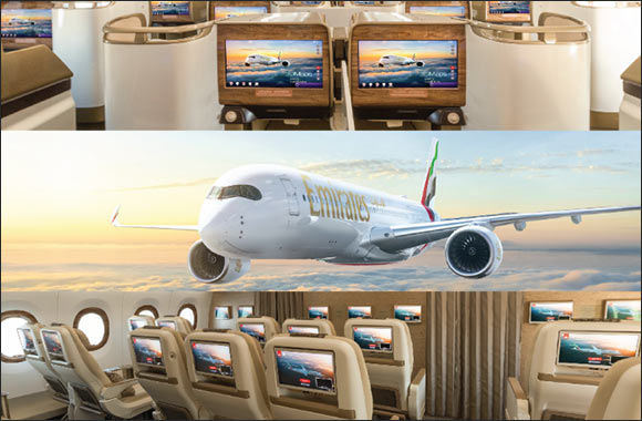 Celebrating Emirates' First A350-900 Flying with Thales' AVANT Up Inflight Entertainment System