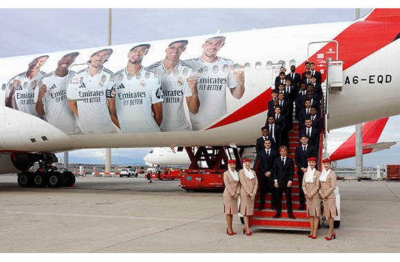 Emirates unveils new Real Madrid Livery on its Boeing 777