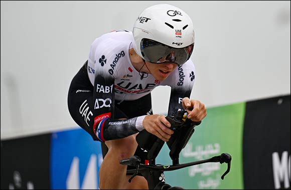 Third place for Tadej Pogačar in UAE Tour time trial