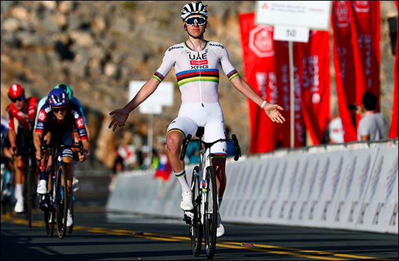 Tadej Pogačar triumphant on Jebel Jais and takes UAE Tour lead