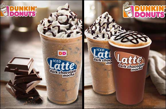 Dunkin Donuts Offers Delicious Dark Chocolate Mocha Latte Drink