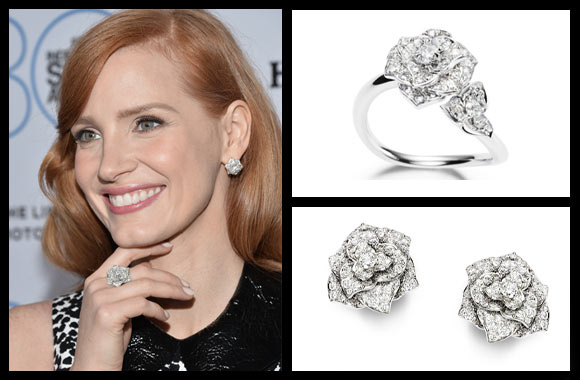 Jessica chastain clearance engagement ring