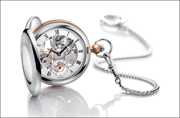 Tissot bridgeport mechanical shop skeleton pocket watch