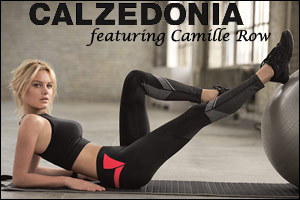 Calzedonia new Fitness line featuring Camille Row on-trend comfort and practicality
