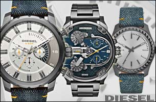 Flaunt some denim on your wrist with the new Diesel Denim watch collection