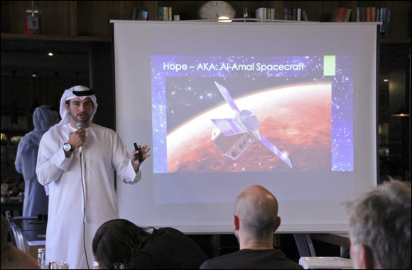 Saeed Al Gergawi from MBRSC discusses space exploration and highlights Centre's projects at Café Scientifique