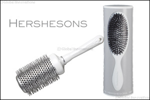 Blow-dry like the Pros with Hersheson's Smoothing Brushes.