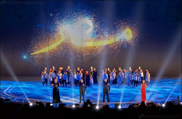 Egypt President Al Sissi Attends Special Performance of Sharjah Epics, “Egypt, the Place and the Status” and “Clusters of Light” in Cairo