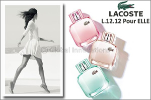 Eau de Lacoste L.12.12 Pour ELLE an iconic Lacoste garment inspires a trio of free-thinking fragrances