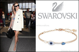 Miranda Kerr selects Swarovski while traveling out of LAX